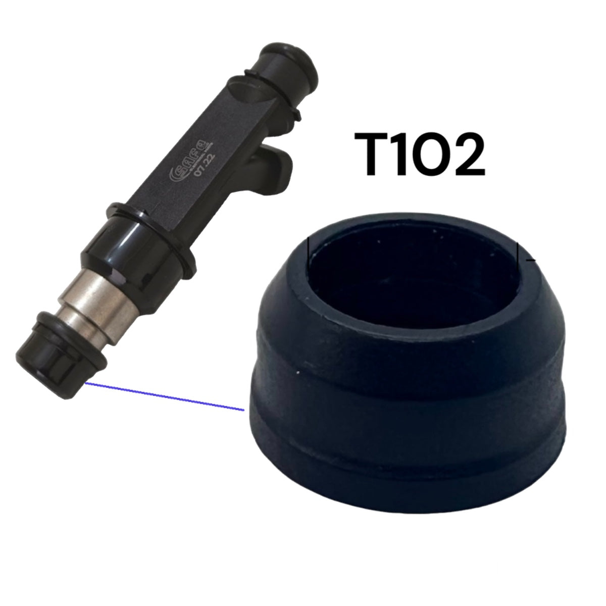 T102 Tobera Inferior Inyector Delphi