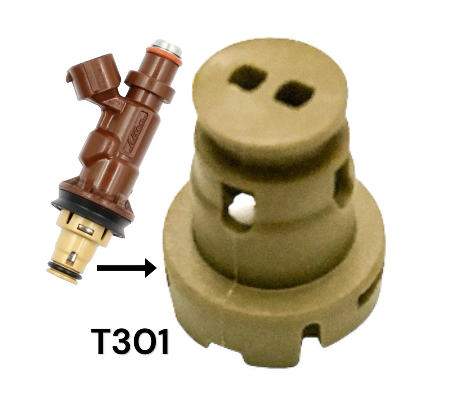 KIT-301 Kit de 6 Toberas (Puntas) Inyector de Gasolina Toyota Prado modelo viejo
