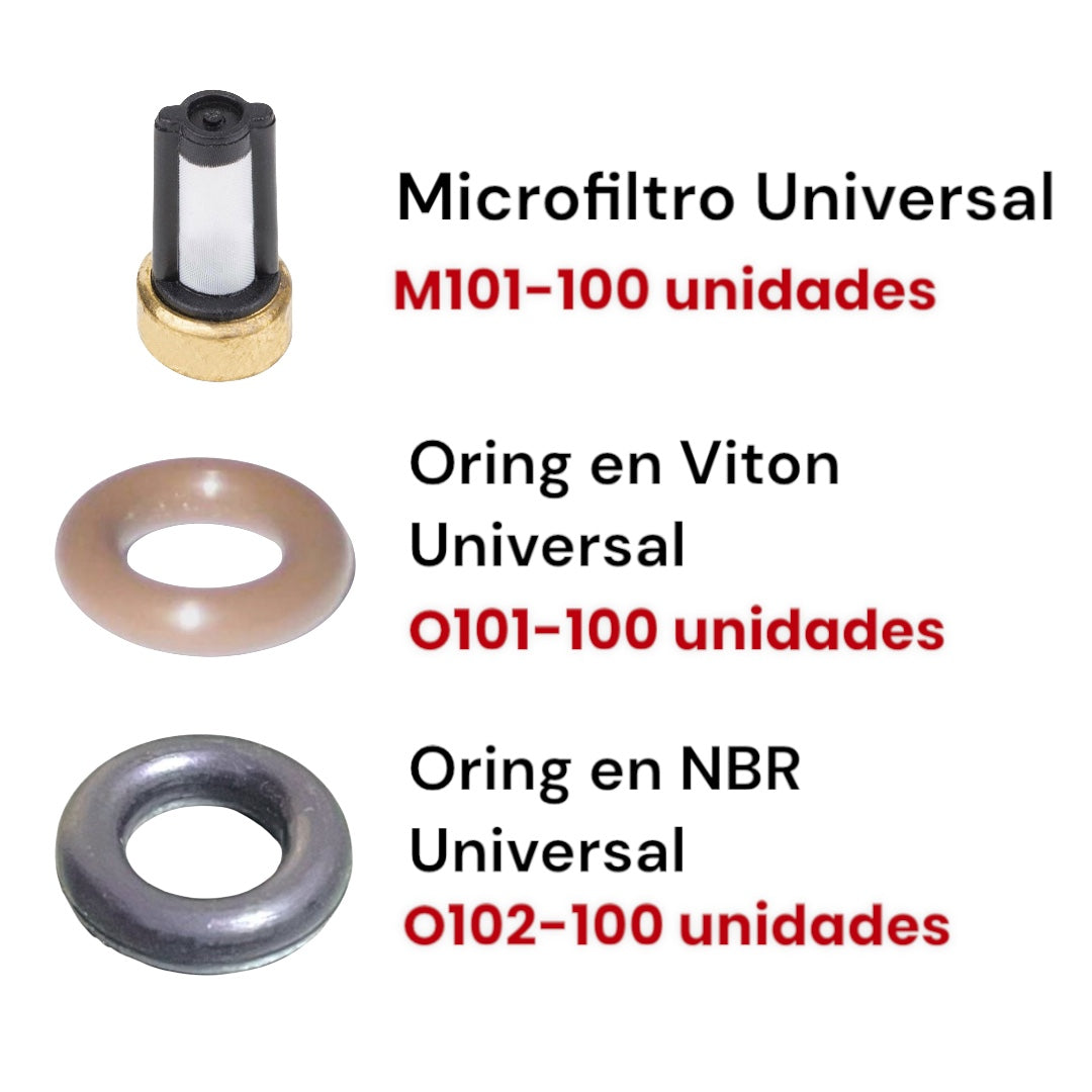 COMBO-300V Microfiltro Universal, Oring en Viton y NBR Universal